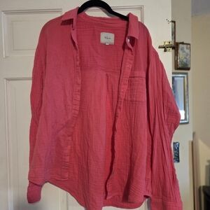 Pink Button-Up Shirt By RAILS